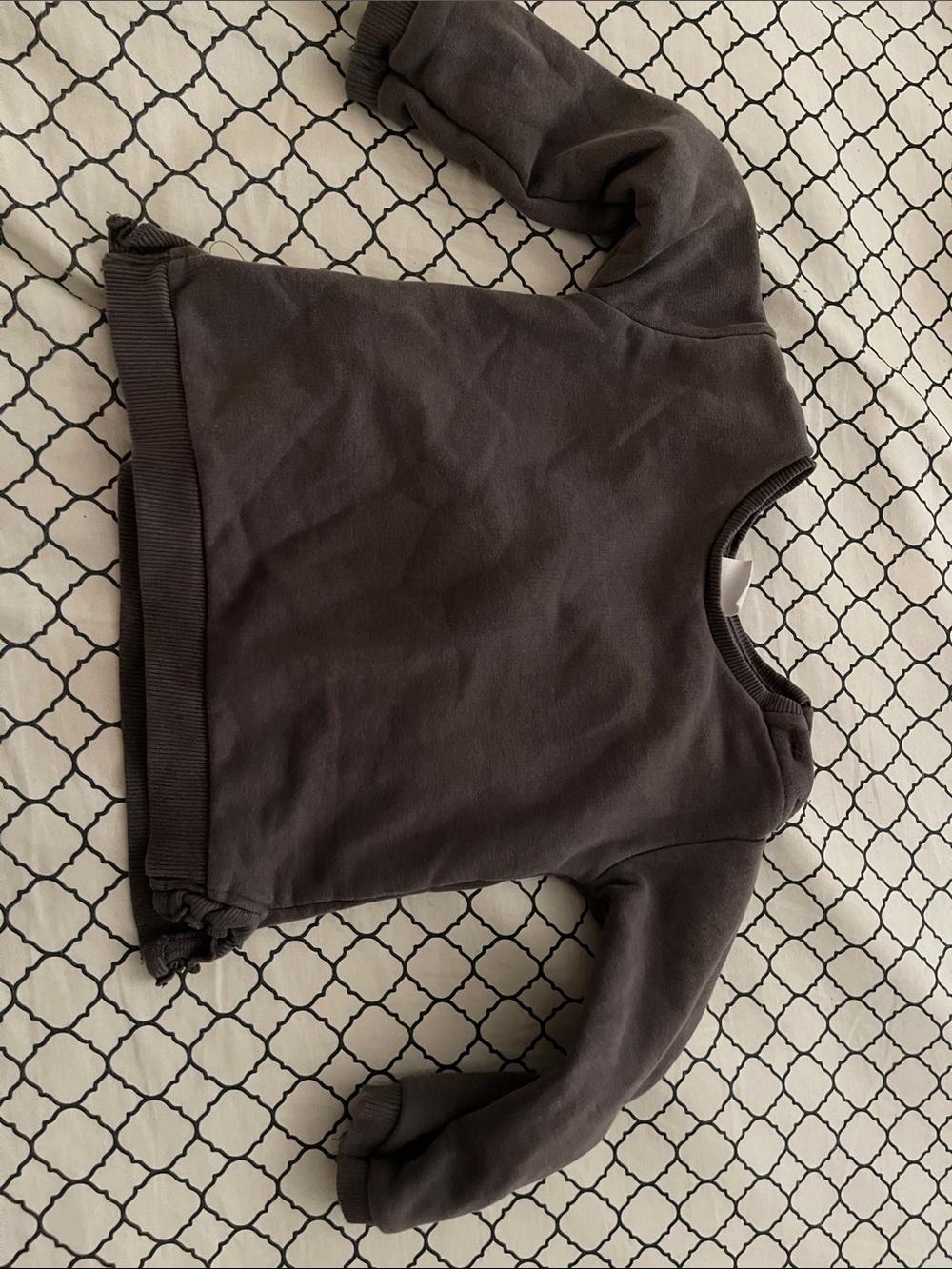 Zara Dark Gray Crewneck Sweatshirt for Kids